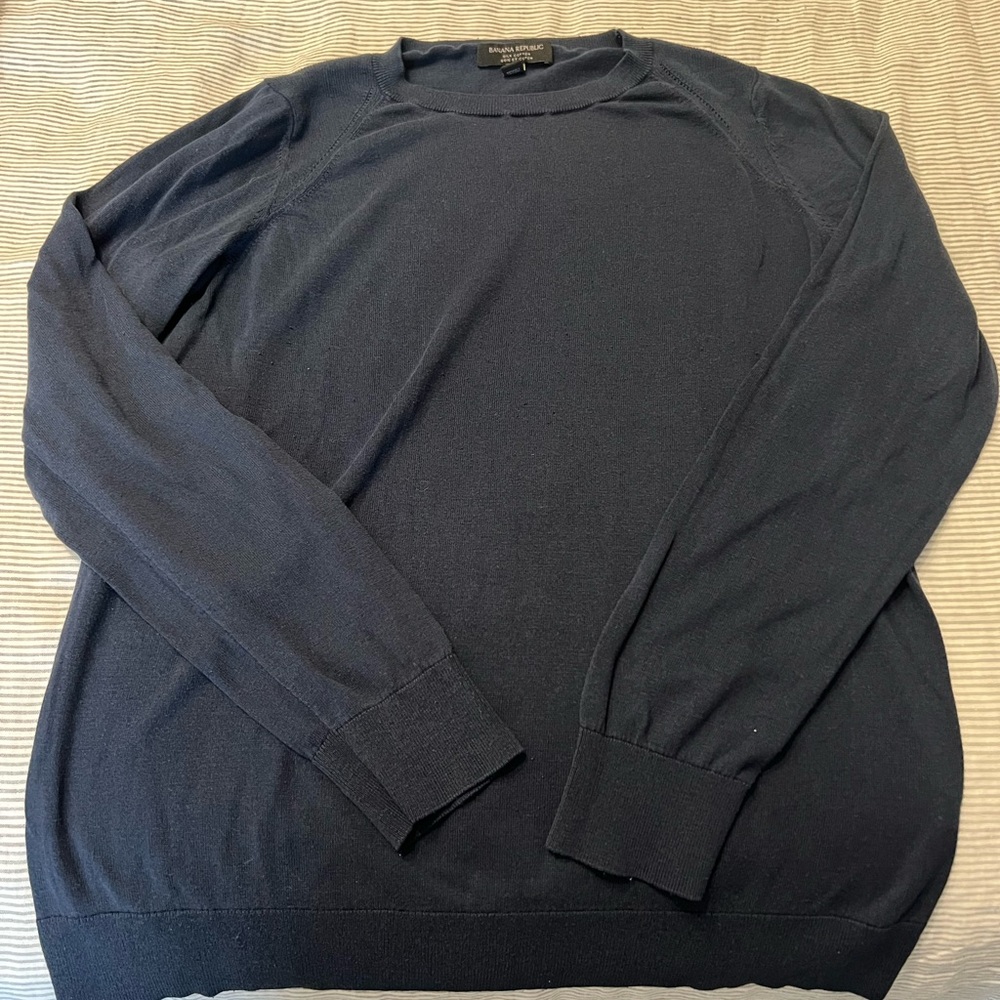 Banana Republic Women's Navy Crewneck Sweater